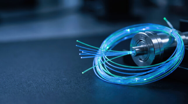 Fiber optic cable technology with tensor processing unit TPU and ai accelerators enhancing data transmission speed and efficiency
