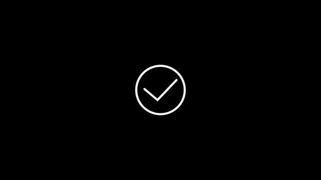 Minimal Checkmark Success Icon Animation