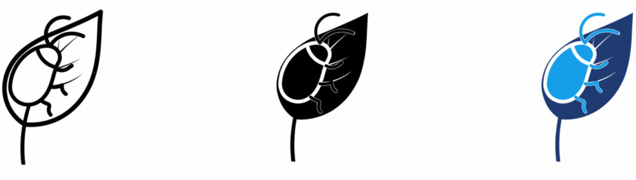 Agricultural Pest Management and Eco Damage Icon.