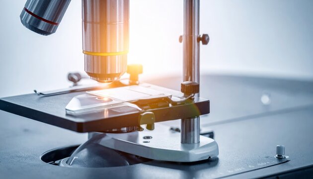 Microscope stage precisely moving slide for scientific analysis