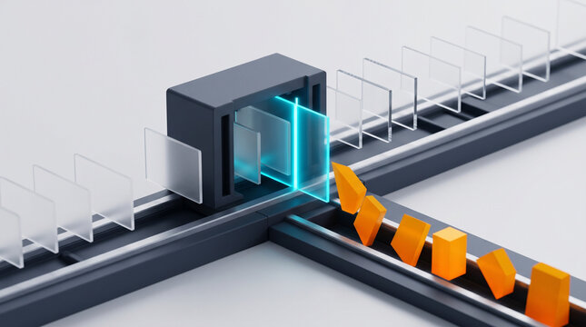 Premium 3D Render of Deepfake Detection Trust and Safety Platform and Synthetic Identity Provenance Verification SaaS Engine