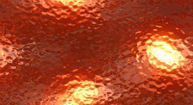 Abstract Copper Texture with Light Reflections and Hammered Surface.