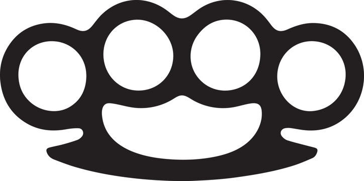 Brass Knuckles Silhouette Symbol
