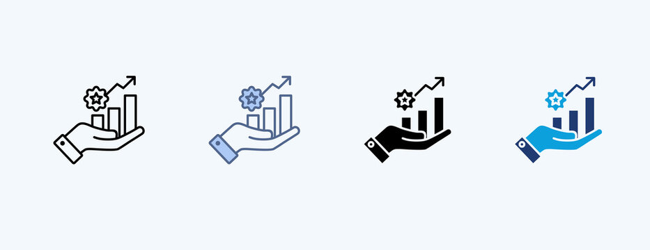 Value Creation Multiple Icon Illustration Vector