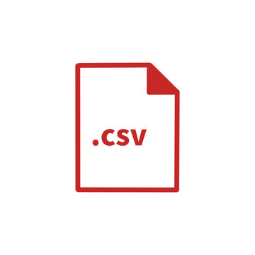 .CSV File Icon for Data Management and Import
