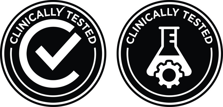 Clinically tested medical icons set for healthcare and pharmaceutical marketing