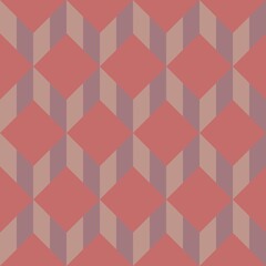 Fototapeta premium Seamless geometric chevron pattern in muted rose and mauve tones