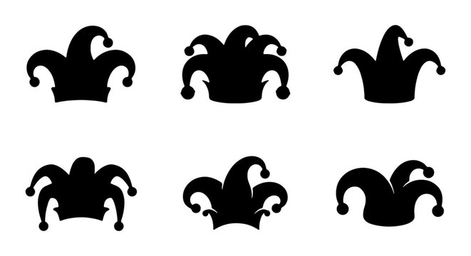 Jester hats silhouettes