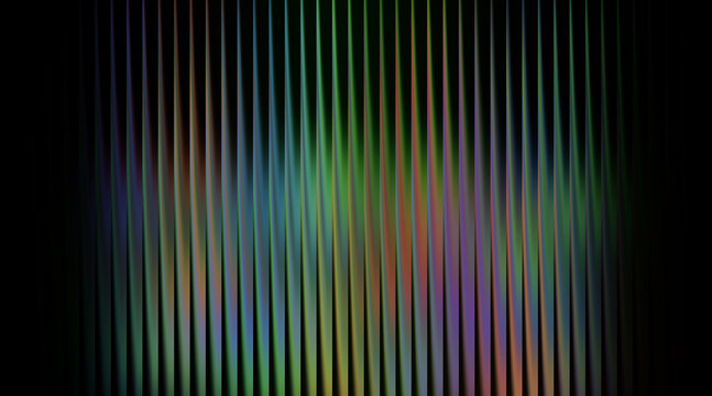 Abstract background, with vertical gradient, stripes in green, blue, and purple, on black