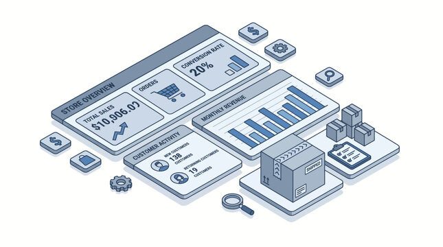 E commerce Business Growth Digital Dashboard Analysis of Sales Marketing and Customer Metrics