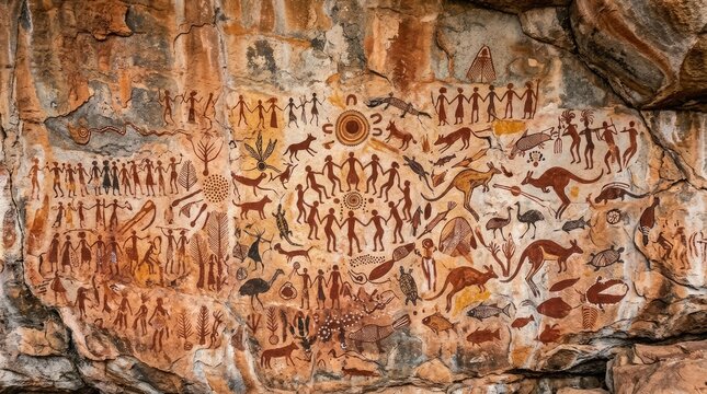Celebrating international day of the world's indigenous people ancient australian aboriginal rock art and cultural heritage