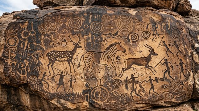 Celebrating international day of the world's indigenous people with ancient petroglyphs