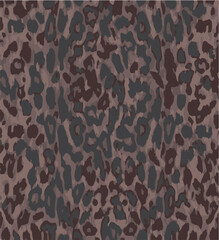 Leopard print. Vector seamless pattern. Animal skin background with black and brown spots on beige backdrop. Abstract exotic safari texture. Jaguar, leo, puma cheetah fur pattern. Repeat design © DESIGN CENTER