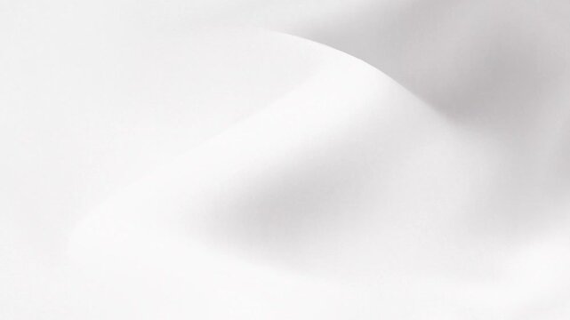 Smooth White Silk Fabric Waving in Slow Motion Abstract Background Loop