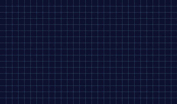 Blue HUD grid line with dots technology interface on dark blue background. Futuristic tech backgrounds for digital and cyber security layouts