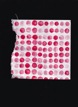 scanography napkin watercolor pattern