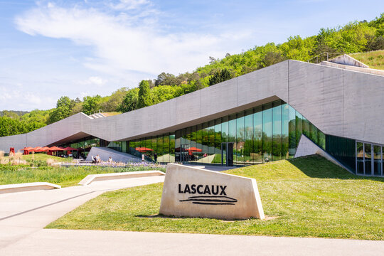 Montignac, France - April 20, 2026: The International Centre for Parietal Art, built by Sn&oslash;hetta, houses Lascaux IV, the latest replica of the original cave, and an interactive museum opened in 2016.