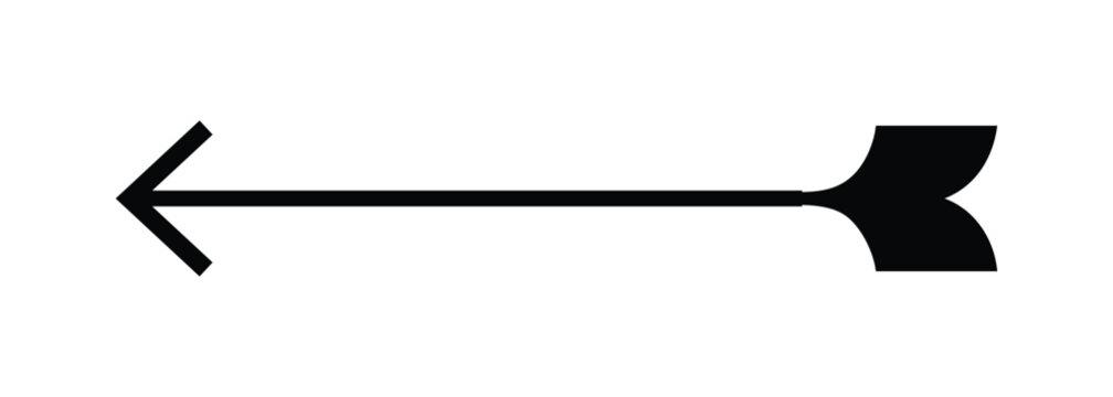 
Minimal Black Left Pointing Arrow Vector Icon Collection Isolated on Transparent Background, Simple Direction Navigation Pointer Symbol, Thin Line Arrowhead Interface Sign, Editable Modern Clipart PN
