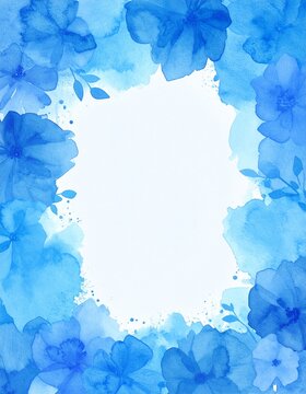 ブルーのフレーム・背景(タテ)
blue vertical frame