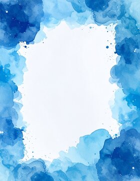 ブルーのフレーム・背景(タテ)
blue vertical frame