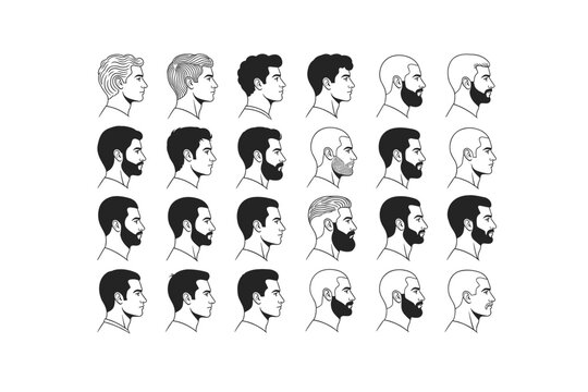Male Hairstyle and Beard Styles