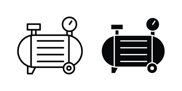 Compressor icon symbol Isolated. Vector Illustration.