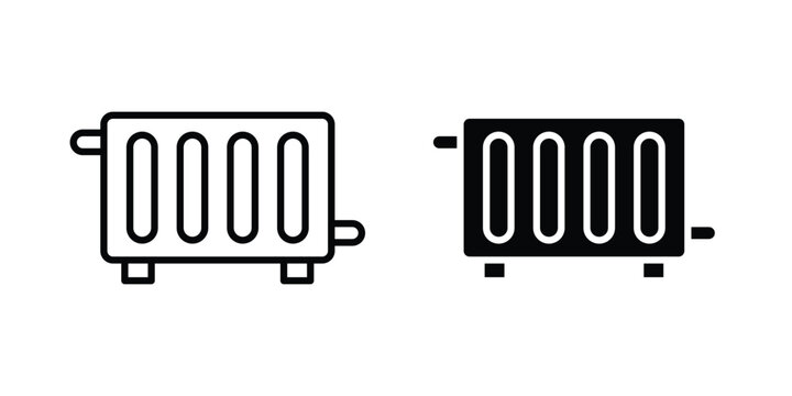 Conditioner heater icon symbol Isolated. Vector Illustration.