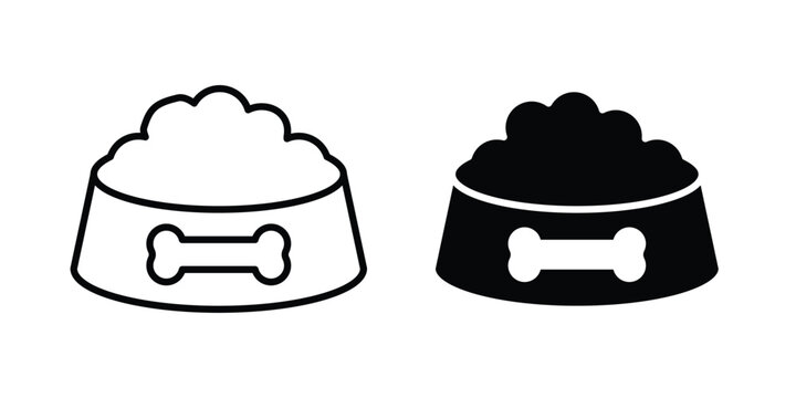 Dog food icon symbol Isolated. Vector Illustration.