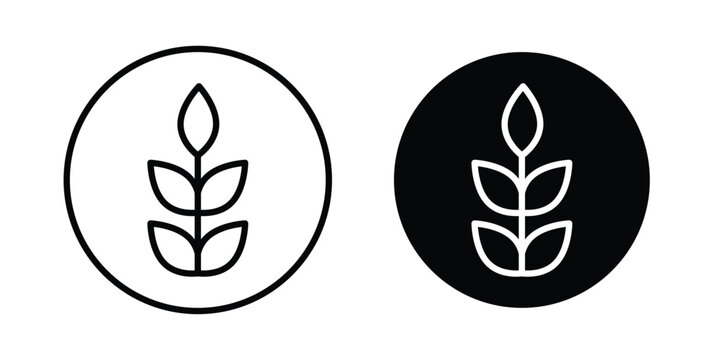 High fiber food icon symbol Isolated. Vector Illustration.