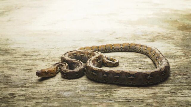 Still Snake Resting Calmly