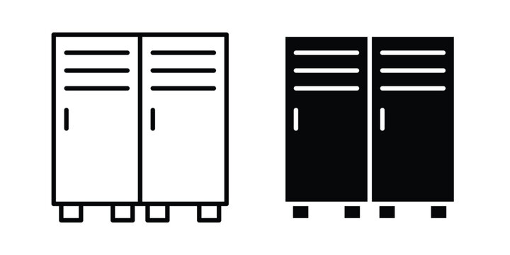 Locker icon symbol Isolated. Vector Illustration.