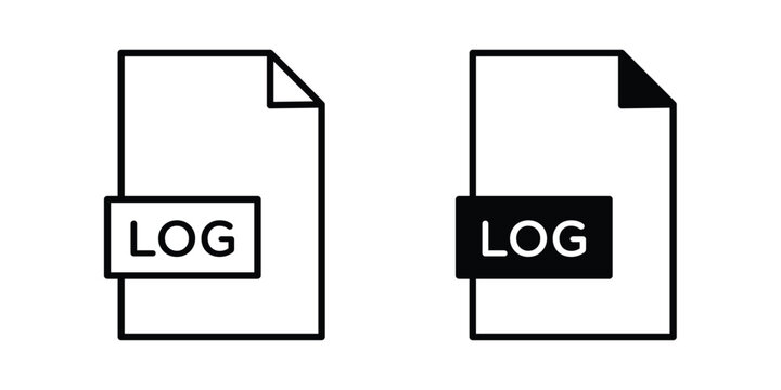 log file icon symbol Isolated. Vector Illustration.