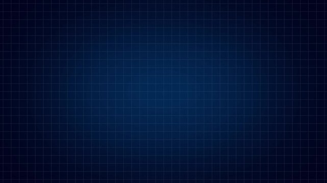 Dark blue technology grid background with soft gradient. Digital grid symbol for data center mainframe hardware database layout. Digital grid animation for corporate scifi monitor.