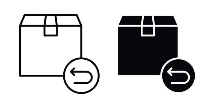 Return purchase icon symbol Isolated. Vector Illustration.
