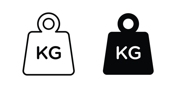 Weight icon symbol Isolated. Vector Illustration.