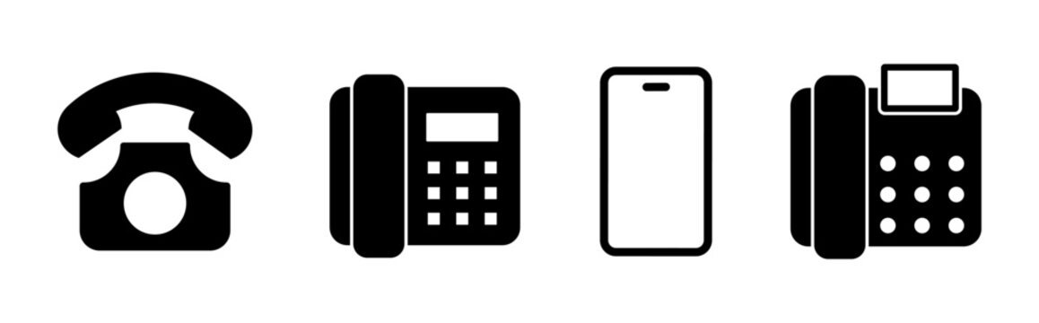 Phone call icon. Telephone icon symbol. Vector illustration