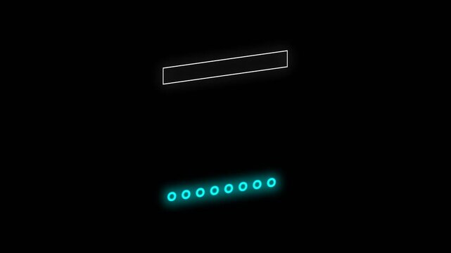 particles glowing reveal effect with blank sign box for text motion graphic title
