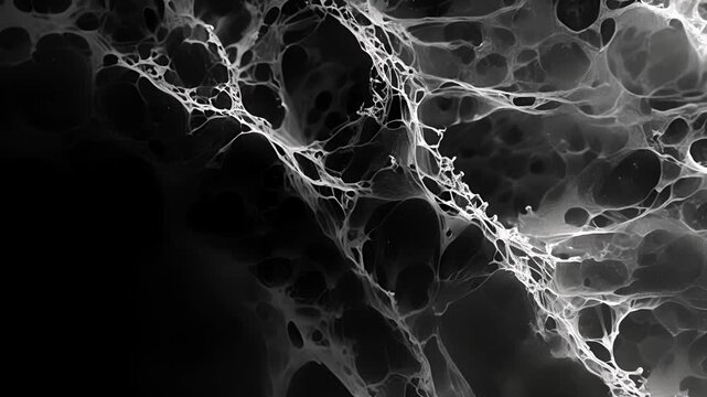 A monochromatic view of the placentas microscopically small capillaries allowing for precise and efficient exchange of fluids between the mother and baby.