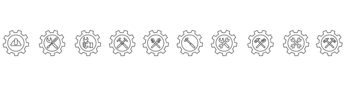 Workshop icon vector. Repair illustration sign. Service center symbol. Fix logo.