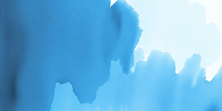 Abstract blue watercolor background with a 3d world map illustration on ripped paper texture, featuring a grunge geography design element