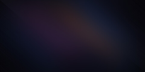 Fototapeta premium Dark minimal abstract background with subtle purple and blue gradient overlays featuring fine diagonal lines and grainy textures.