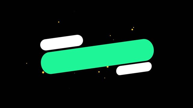particles glowing reveal effect with blank sign box for text motion graphic title