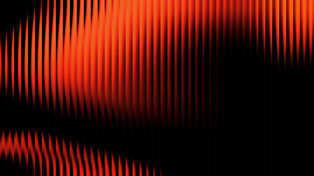 Modern vertical ribbed glass gradient in red and orange highlighting textured glass grain for corporate branding visual or artificial intelligence.