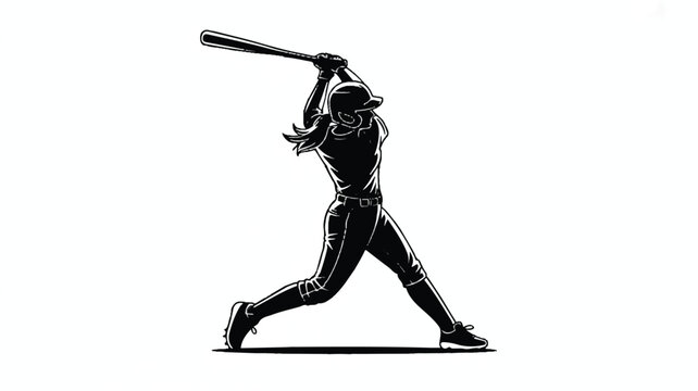 Baseball player in a batting stance with a bat home run baseball field