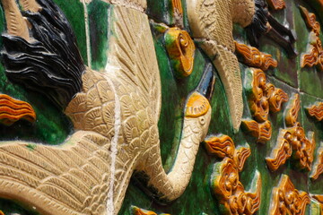 detail mural of a traditional  chinese © 睿 李