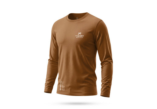 Full Sleeve T-Shirt PSD Mockup