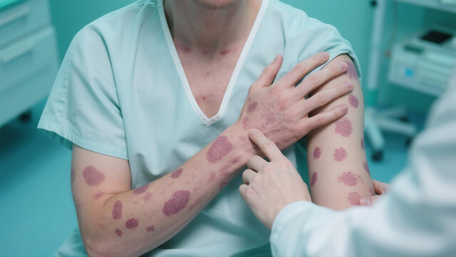 Chronic urticaria is a recurring allergic skin disorder marked by itchy rashes and swollen wheals on human skin. Triggered by immune disorders, allergens and physical stimuli, this persistent skin ail