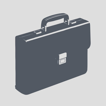A briefcase with a handle.