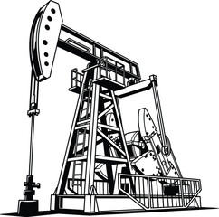 Oil Pump Jack Machinery Equipment. © Siti