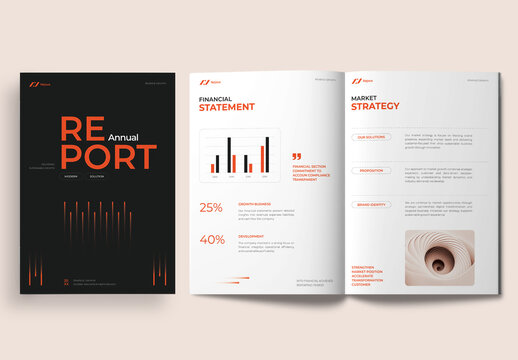 Modern and Professional Annual Report Brochure Template